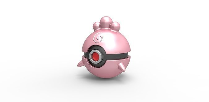 pokeball igglybuff pokemon ball container toy print printable hobby diy 3D print model - Mito3D