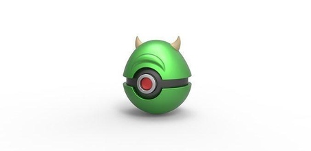 mike wazowski orb mikewazowski monster monstersinc concept container toy print printable hobby diy anime 3d print model - Mito3D