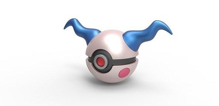 pokeball mimo Pokemon mrmime mistermeball contenitore giocattolo Stampa stampabile passatempo Fai 3d print model - Mito3D