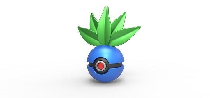 pokeball strano Pokemon concetto contenitore anime giocattolo Stampa stampabile passatempo Fai 3d print model - Mito3D