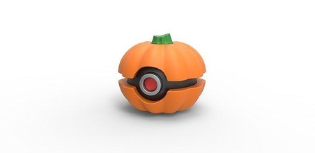 pokeball citrouille Pokémon Halloween concept récipient anime jouet impression imprimable loisir DIY 3d print model - Mito3D