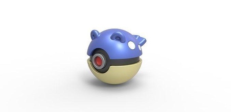 pokeball spheal Pokemon anime giocattolo Stampa stampabile passatempo Fai 3d print model - Mito3D