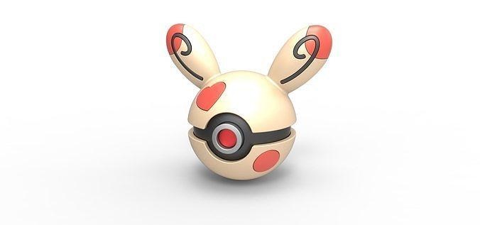 Pokeball Spinda Pokémon Konzept Container Anime Spielzeug drucken druckbar Ball Liebe Hobby DIY 3d print model - Mito3D
