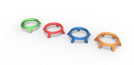 pokeball stand einstellen 1 pokémon spielzeug drucken druckbar hobby diy pokeballständer 3d print model - Mito3D