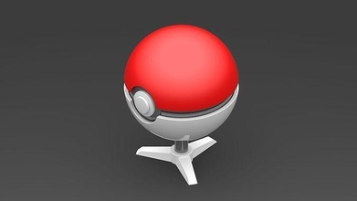 pokeball ayakta durmak pokemon top standı Pikaçu elmas inci nintendo değiştirmek oyun şekil daire oyunlar oyuncaklar 3d print model - Mito3D