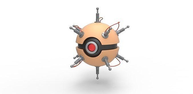 pokeball penseur Pokémon concept récipient anime jouet impression imprimable loisir DIY 3d print model - Mito3D
