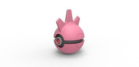 pokeball tyrogue Pokemon palla contenitore giocattolo Stampa stampabile passatempo Fai 3d print model - Mito3D