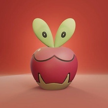 Pokémon applin Pikachu cendre pokeball jouet populaire Évoli impression 3d chien anime manga collectionner clapet appletun Jeux jouets 3d print model - Mito3D
