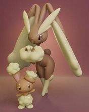 pokemon - buneary lopunny pikachu ash pokeball toy popular 3d anime manga collectible printable bunny games toys 3d print model - Mito3D