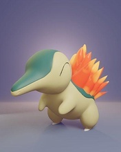 pokemon - cyndaquil pikachu ash pokeball toy popular eevee printing 3d dog anime manga collectible quilava typhlosion fire games toys 3d print model - Mito3D