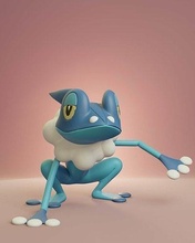 Pokémon frogadier Pikachu Asche Pokeball Spielzeug Beliebt eevee Drucken 3d Hund Anime Manga Sammlerstück Froakie Greninja Spiele Spielzeuge 3d print model - Mito3D