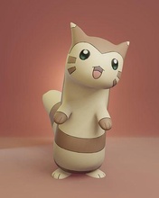 pokemon furret pikaçu merkez yönetim kül pokeball oyuncak ev popüler eevee baskı 3d köpek anime manga koleksiyon oyunlar oyuncaklar 3d print model - Mito3D