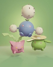 Pokémon Hopfen überspringen Jumpluff Pikachu Asche Pokeball Spielzeug Beliebt eevee Drucken 3d Hund Anime Manga Sammlerstück Spiele Spielzeuge 3d print model - Mito3D