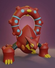pokemon - volcanion pikachu ash pokeball toy popular 3d anime manga collectible printable volcaion mitic fire water games toys 3d print model - Mito3D
