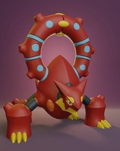 Pokémon volcanion Pikachu cendre pokeball jouet populaire 3d anime manga collectionner imprimable volcaion mythique Feu l'eau Jeux jouets 3d print model - Mito3D