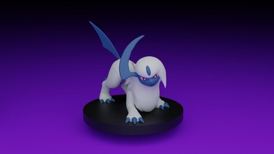pokemon absol toy character game games toys 3d print model - Mito3D