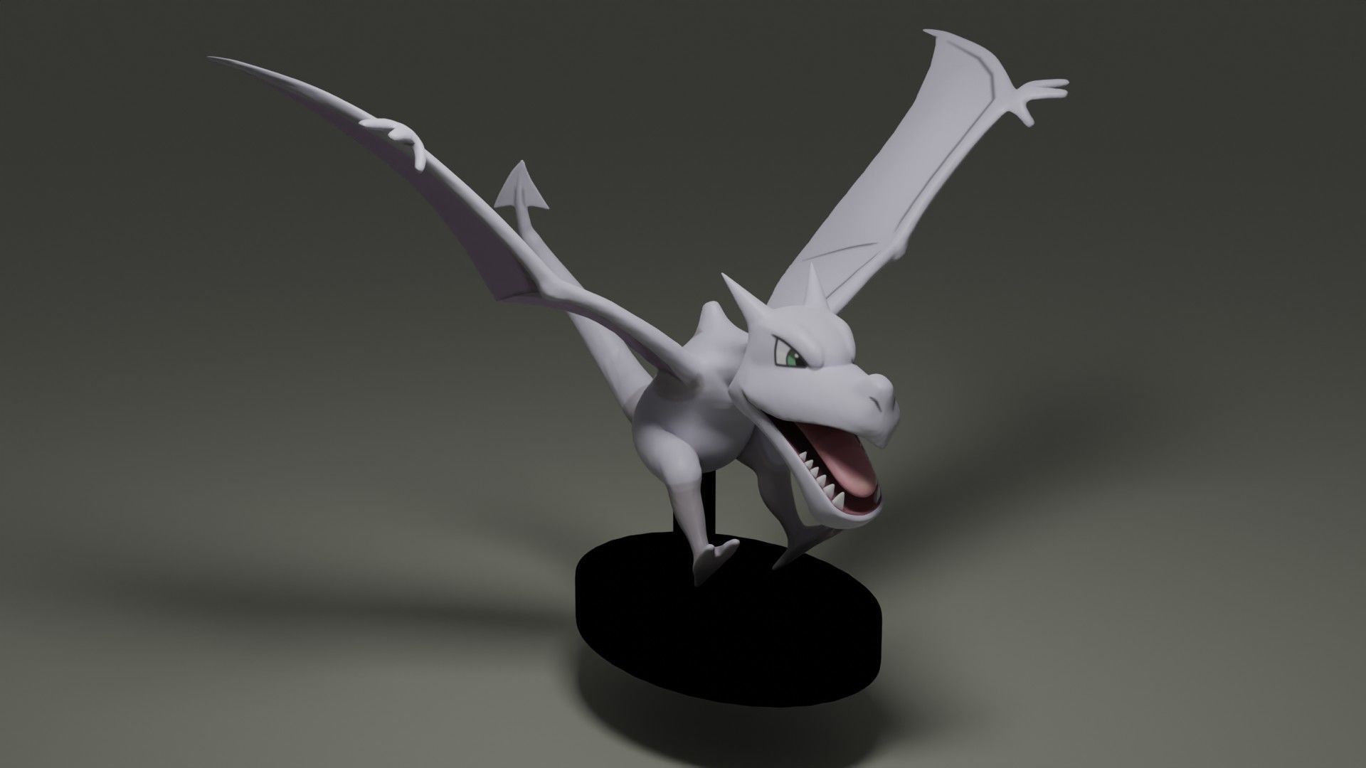 pokemon aerodactyl sculpture toy figure game games toys 3D print model - Mito3D