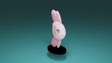 pokemon alomomola toy game anime popular nintendo del juego character videogame games toys 3d print model - Mito3D