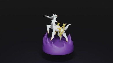 pokemon arceus game videogame characters go anime toy toys popular games 3d print model - Mito3D