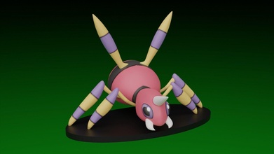 pokemon ariados juego anime juguete juegos juguetes 3d print model - Mito3D