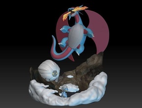 pokémon wagen shelgon salamence spielzeug zahl kunst spiel pokemongo nintendo pokemonzukan spiele spielzeuge skulptur evolution video anime 3d print model - Mito3D
