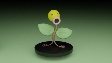pokemon bellsprout toy game games toys 3d print model - Mito3D
