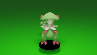 Pokemon breloom giocattolo video gioco Giochi giocattoli 3d print model - Mito3D
