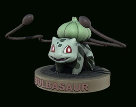 pokemon bulbasaur pokemon bulbasaur 3dprint 3dprintable toy statue anime printable games toys games toys