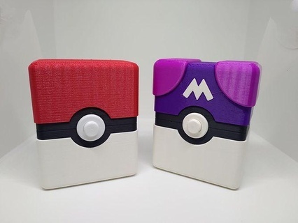 pokemon card case gen1 boardgame box holder game figures toy pokeball games toys board 3d print model - Mito3D