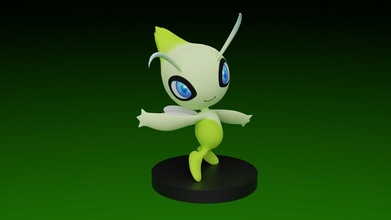 pokemon celebi go toy videogame games toys 3d print model - Mito3D