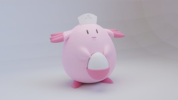 pokemon chansey nurse print modelo art sculptures 3D print model - Mito3D