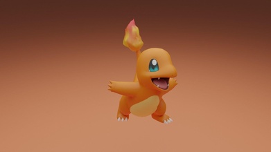 pokemon charmander 3 go giocattolo video gioco giochi giocattoli 3d print model - Mito3D