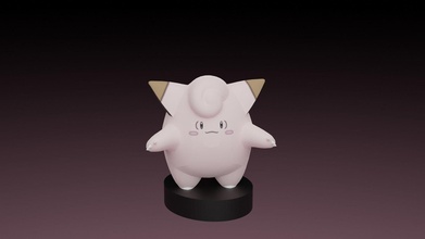 pokemon clefairy toy videogame games toys 3d print model - Mito3D