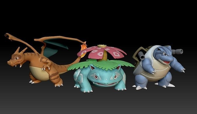 pokemon klon venusaur sihirbaz blastoz oyuncak şekil sanat oyun pokemongo nintendo pokemonzukan oyunlar oyuncaklar heykel evrim 3D print model - Mito3D