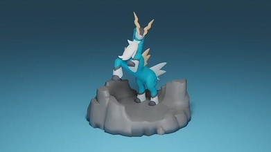 pokemon cobalion videojuegos game character popular toy toys anime games 3d print model - Mito3D