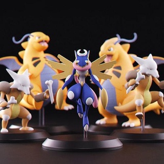 pokemon collection two figurines stylized printable 3d character fantasy house decoration statue cartoon unique art sculptures anime toy pikachu charizard alakazam dragonite greninja games toys 3d print model - Mito3D