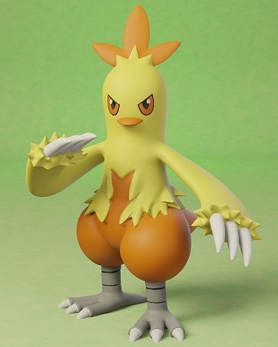 Pokémon Combusken Pikachu Asche Pokeball Spielzeug Beliebt eevee Drucken 3d Hund Anime Manga Sammlerstück wunderschönen legendär torchisch blaziken Nintendo Spiele Spielzeuge 3D print model - Mito3D