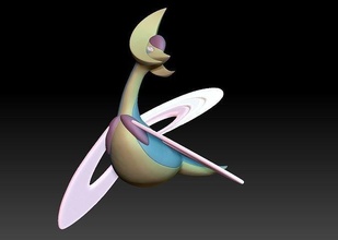 pokemon cresselia giocattolo figura arte gioco pokemongo nintendo pokemonzukan giochi giocattoli scultura evoluzione 3d print model - Mito3D