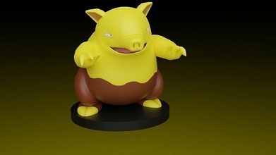 pokemon Drowzee oyuncak oyun video oyunu karakter nintendo oyunlar oyuncaklar 3d print model - Mito3D