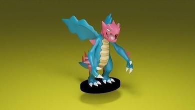 Pokémon Druddigon popular jogos videogame Nintendo brinquedos brinquedo 3d print model - Mito3D