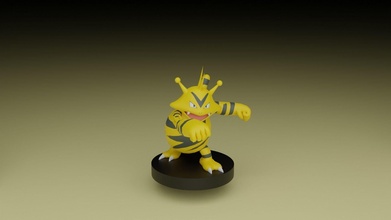 pokemon electabuzz toy videogame go games toys 3d print model - Mito3D