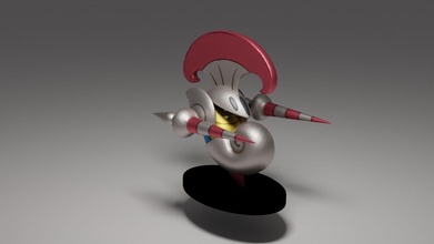 pokemon escavalier go toys figurine games 3d print model - Mito3D