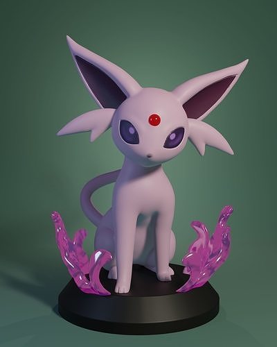 pokemon espeon Pikachu eevee vaporeon jolteon Flareon umbreon Sylveon Leafeon glaceon juguete anime popular eeveelution niños Arte coleccionable manga esculturas 3D print model - Mito3D