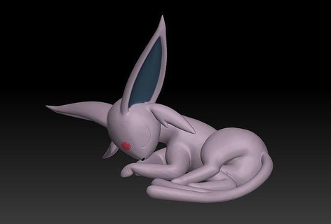 Pokémon espéon jouet figure art Jeu Pokemongo nintendo Pokemonzukan Jeux jouets sculpture évolution 3d print model - Mito3D