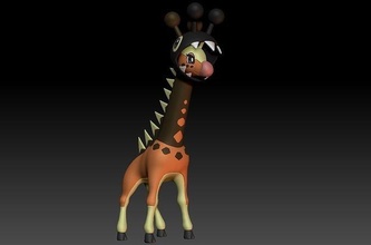 pokémon farigiraf spielzeug zahl kunst spiel pokemongo nintendo pokemonzukan spiele spielzeuge skulptur evolution tangela giraffe 3d print model - Mito3D