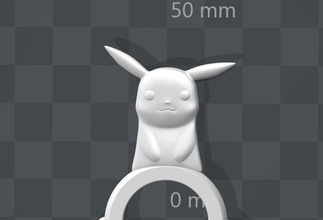 pokemon fidget spinner pikachu hand rotate pokeball bearing 3d printable print art games toys 3d print model - Mito3D