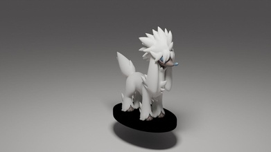 pokemon furfrou figurilla escultura juguete estatua go juegos juguetes 3d print model - Mito3D