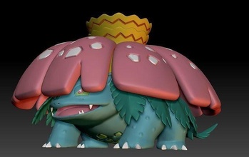 pokemon gigantamax venusaur oyuncak şekil sanat oyun pokemongo nintendo pokemonzukan oyunlar oyuncaklar heykel evrim 3d print model - Mito3D
