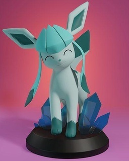 pokemon glaceon Pikachu eevee vaporeon jolteon Flareon umbreon Sylveon Leafeon espeon juguete anime popular eeveelution niños Arte coleccionable manga esculturas 3d print model - Mito3D