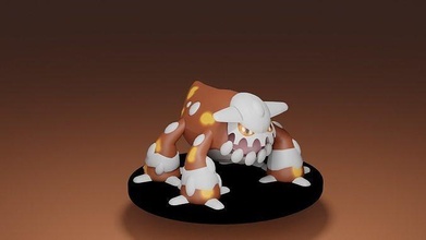 Pokémon Heatran videojuegos jogos personagem popular brinquedo brinquedos anime 3d print model - Mito3D